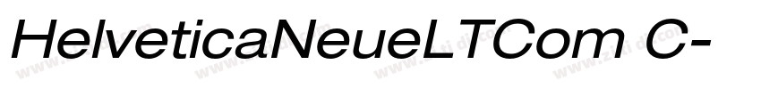 HelveticaNeueLTCom C字体转换